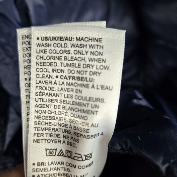 Amazon Essentials Women's Medium Navy Blue Lightweight Puffer Jacket Hooded NWT - Picture 6 of 6